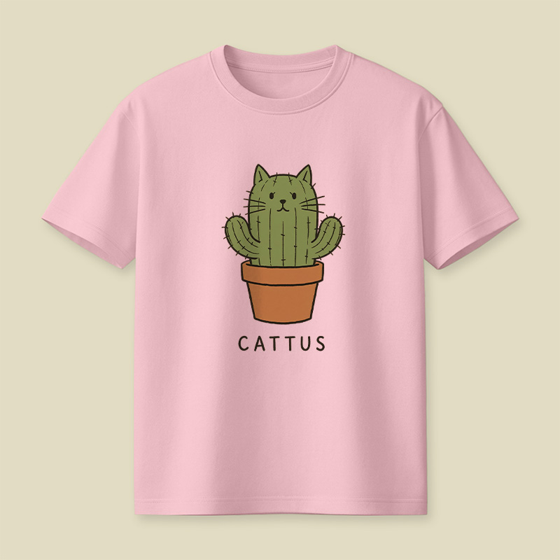 Cattus Cactus Cat Playful T-Shirt