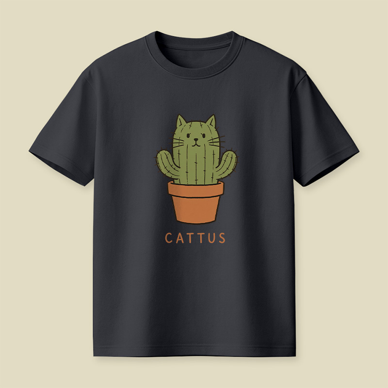 Cattus Cactus Cat Playful T-Shirt