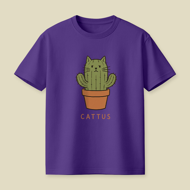Cattus Cactus Cat Playful T-Shirt