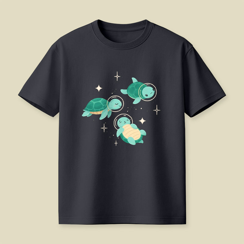 Space Turtles Playful T-Shirt