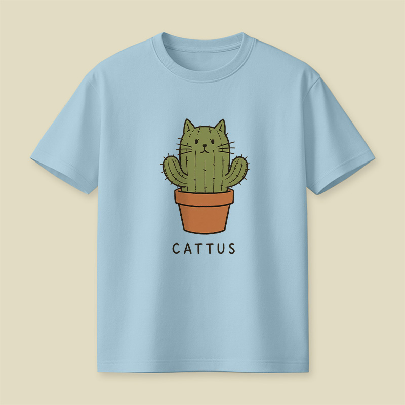 Cattus Cactus Cat Playful T-Shirt