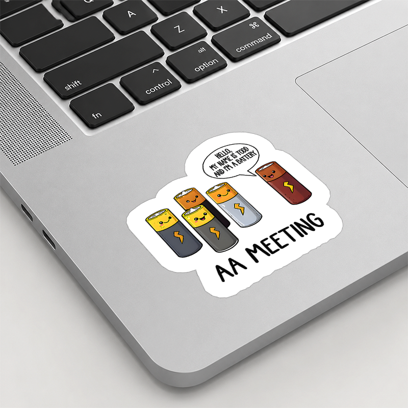 AA MEETING Playful Sticker