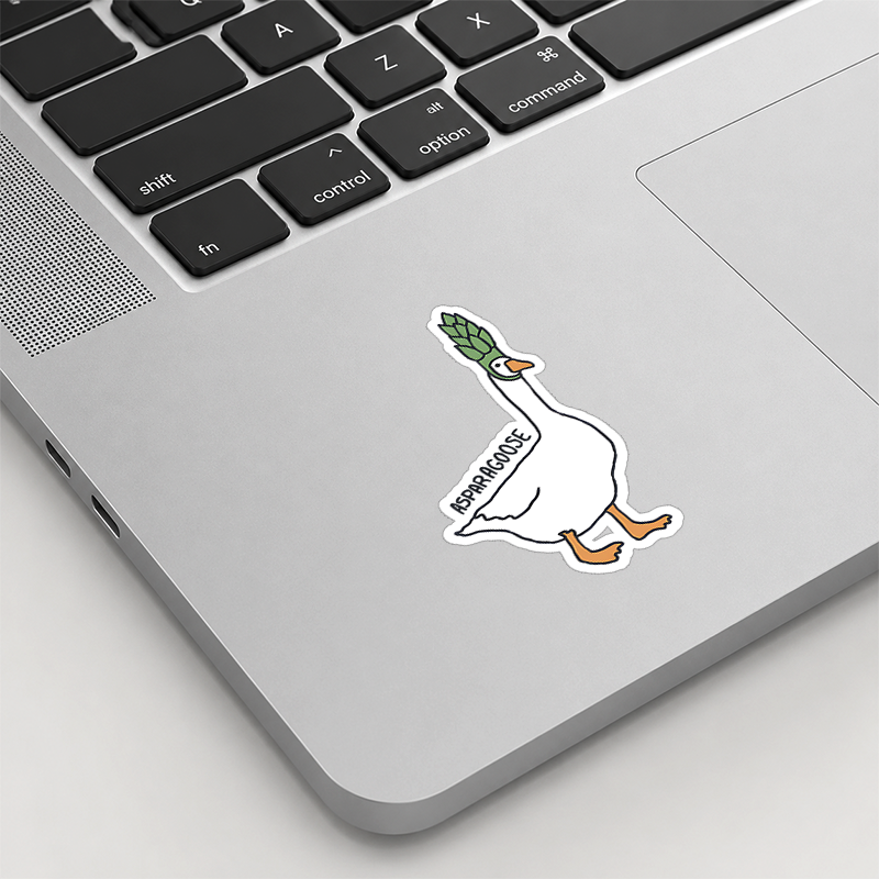 Asparagoose Playful Sticker
