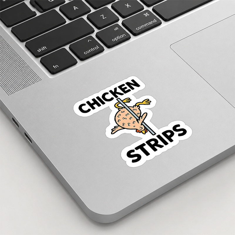 Chicken Strips Meme Playful Sticker