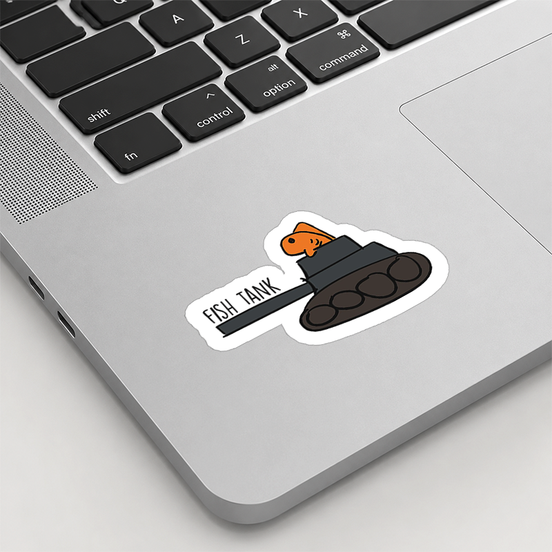 Fish Tank Playful Sticker