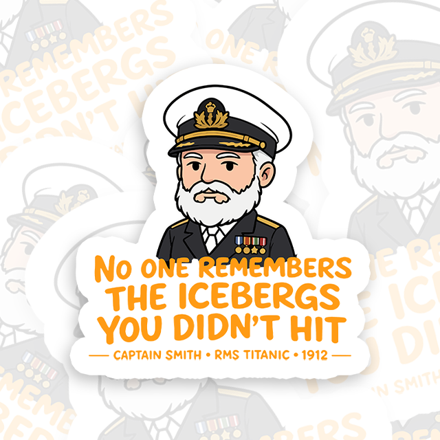 The Unseen Icebergs Playful Sticker