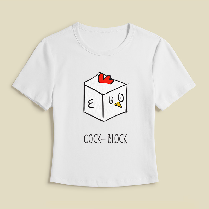 Cock-Block Geek Baby Tee