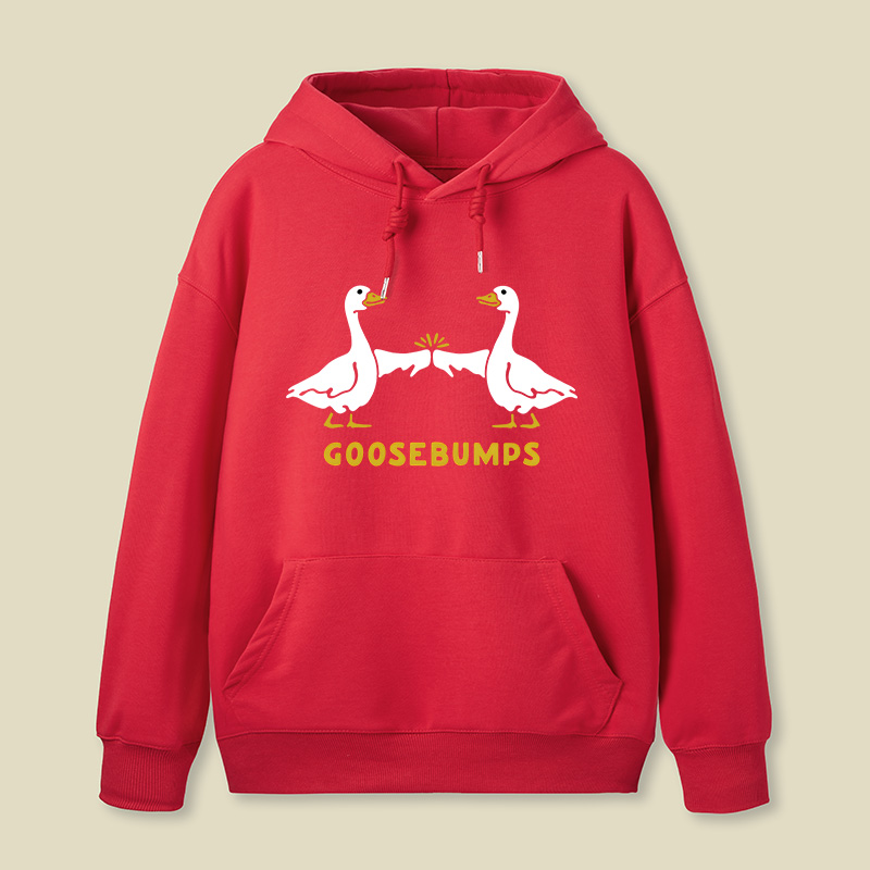 Goosebumps Geese Pun Geek Hoodie