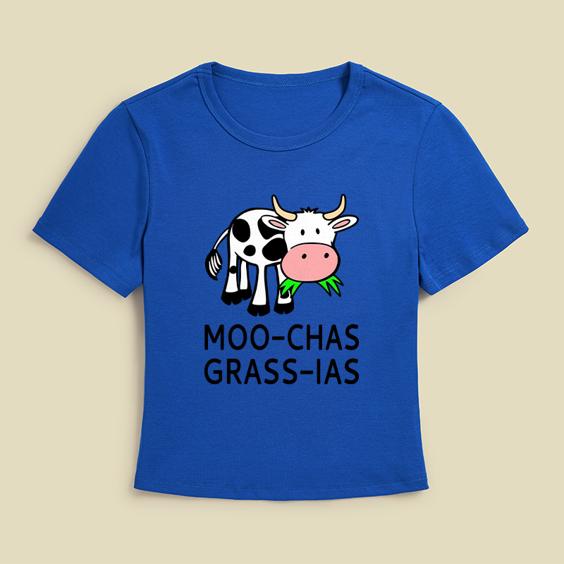 Moo-chas Grass-ias Geek Baby Tee