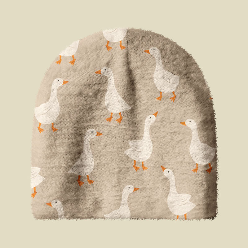 Gaggle of Geese Fuzzy Beanie