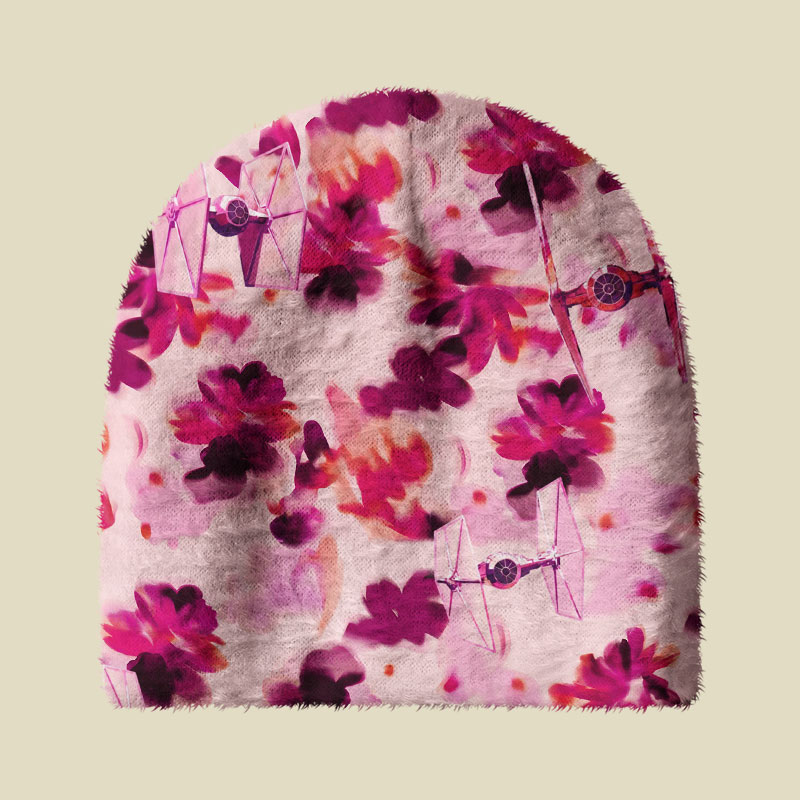 Blossoms Tie-Fighter Fuzzy Beanie