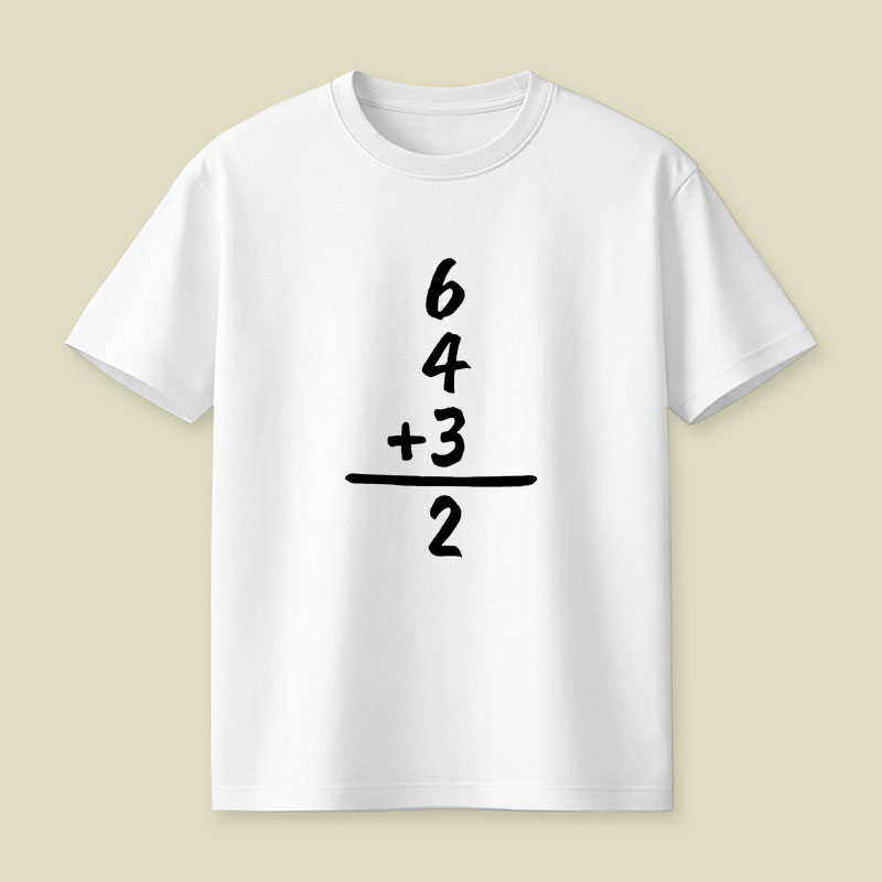 6 4 3 2 Funny Baseball Math Playful T-Shirt