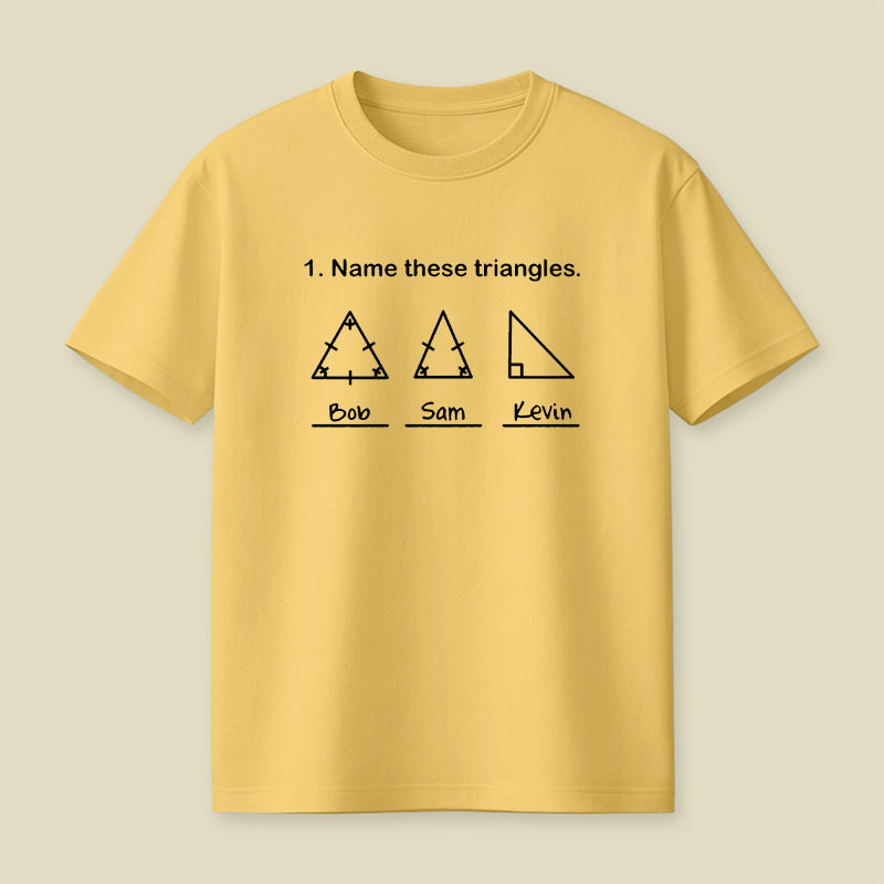 Name These Triangles Playful T-Shirt