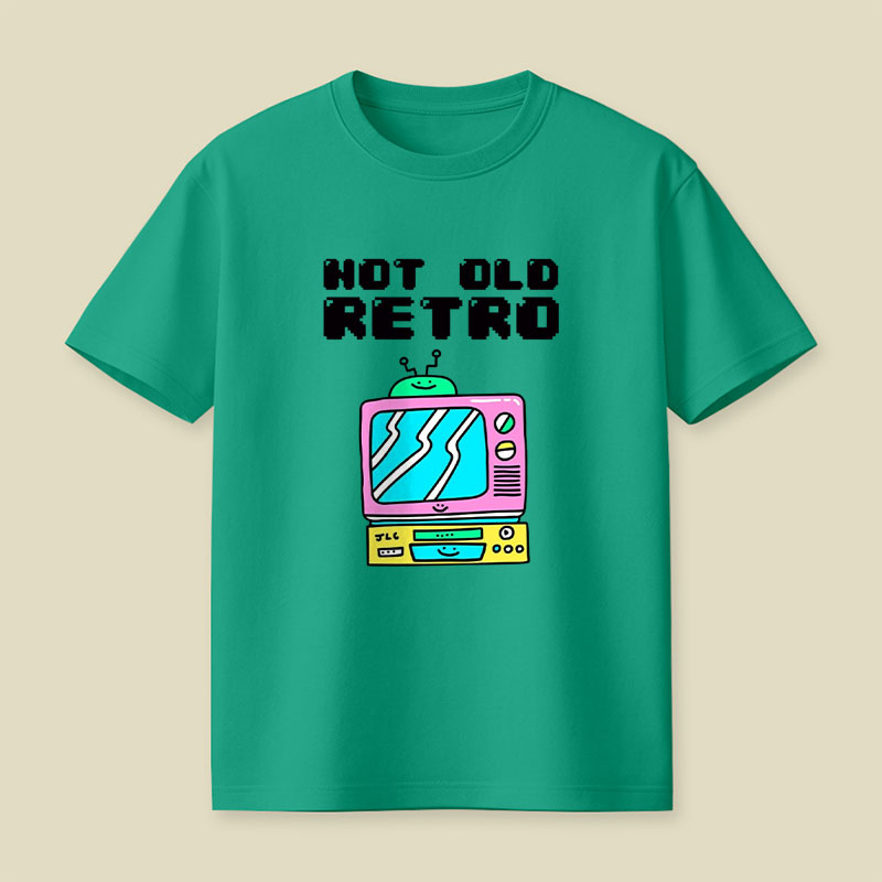 Not Old Retro Playful T-Shirt