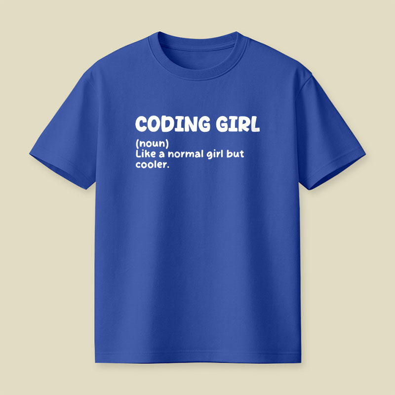Coding Girl Playful T-Shirt