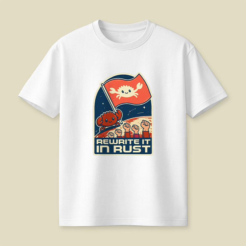 Rewrite It In Rust Funny Programming Playful T-Shirt