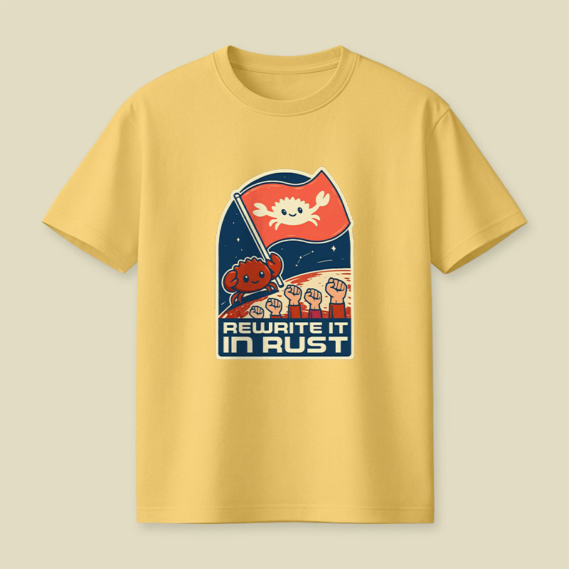 Rewrite It In Rust Funny Programming Playful T-Shirt