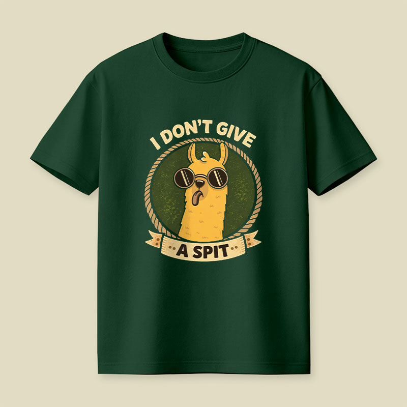 I Don't Give a Spit Playful T-Shirt