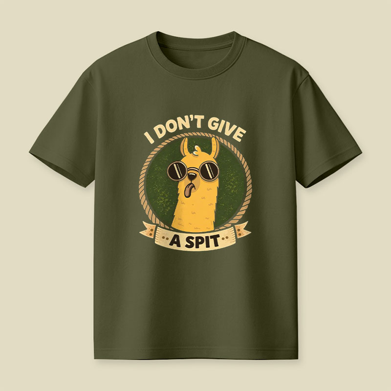 I Don't Give a Spit Playful T-Shirt