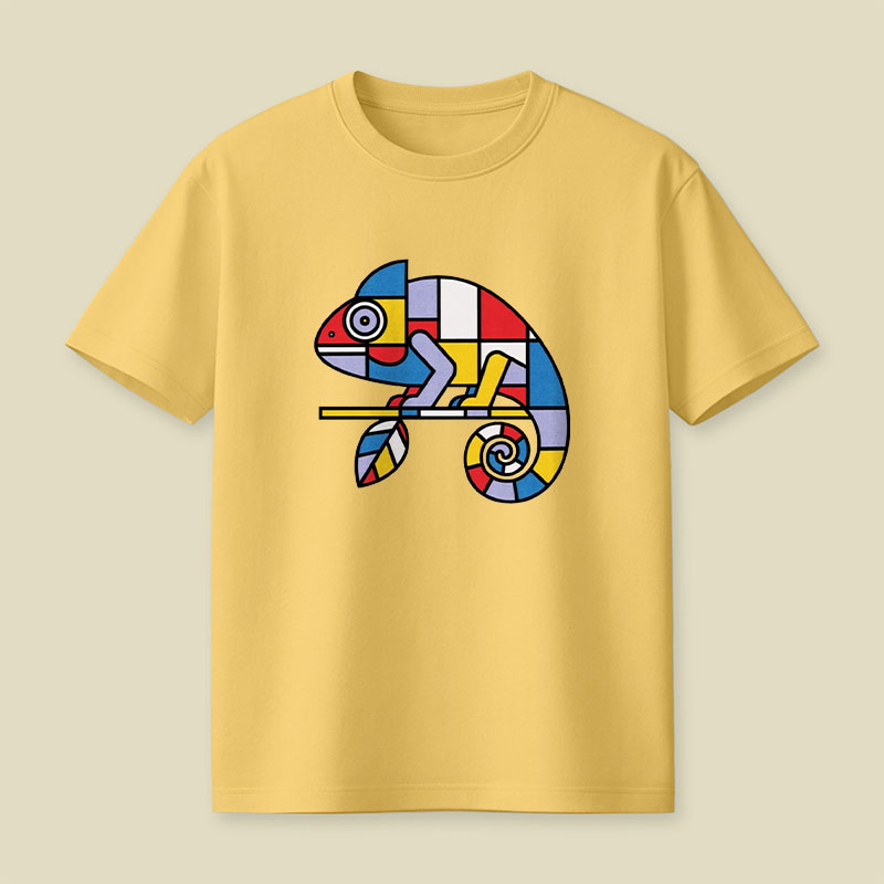 Mondrian Mimic Playful T-Shirt