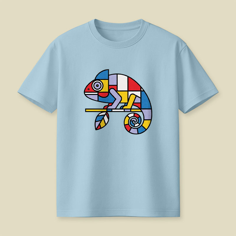 Mondrian Mimic Playful T-Shirt