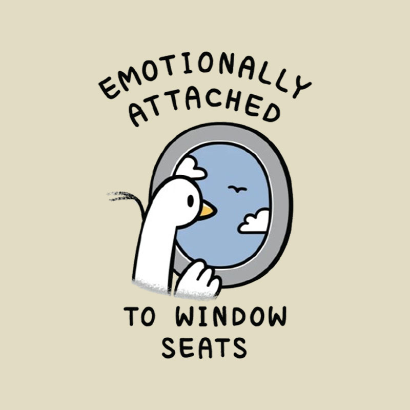 Duck and Window Seats Playful T-Shirt