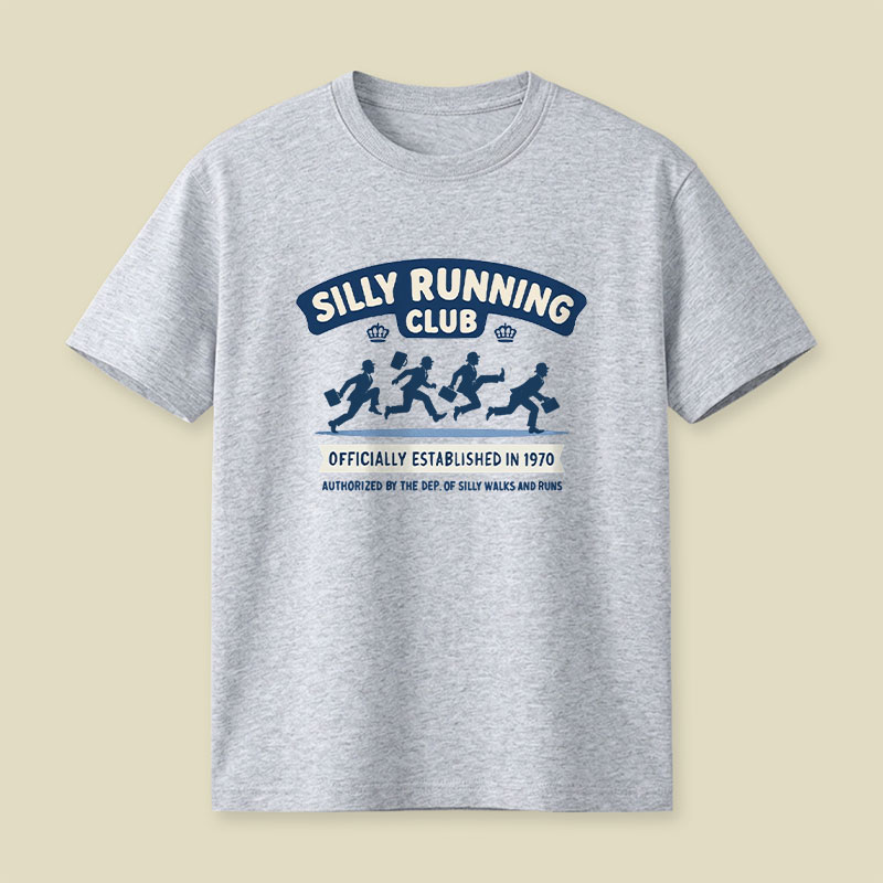 Funny Silly Running Club Playful T-Shirt