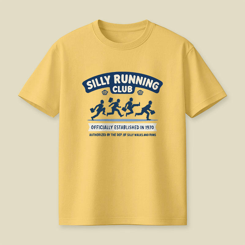 Funny Silly Running Club Playful T-Shirt