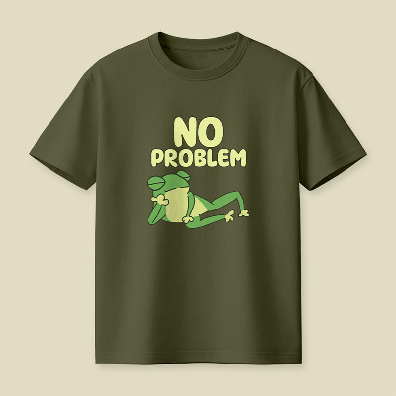No Problem Frog Playful T-Shirt