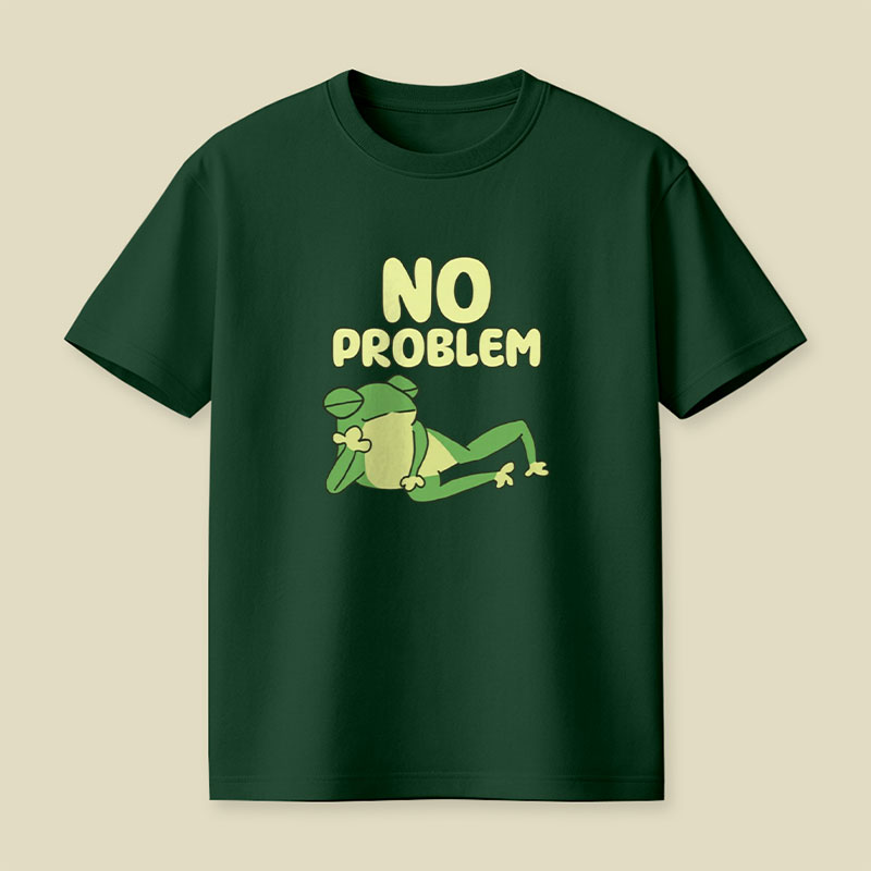 No Problem Frog Playful T-Shirt