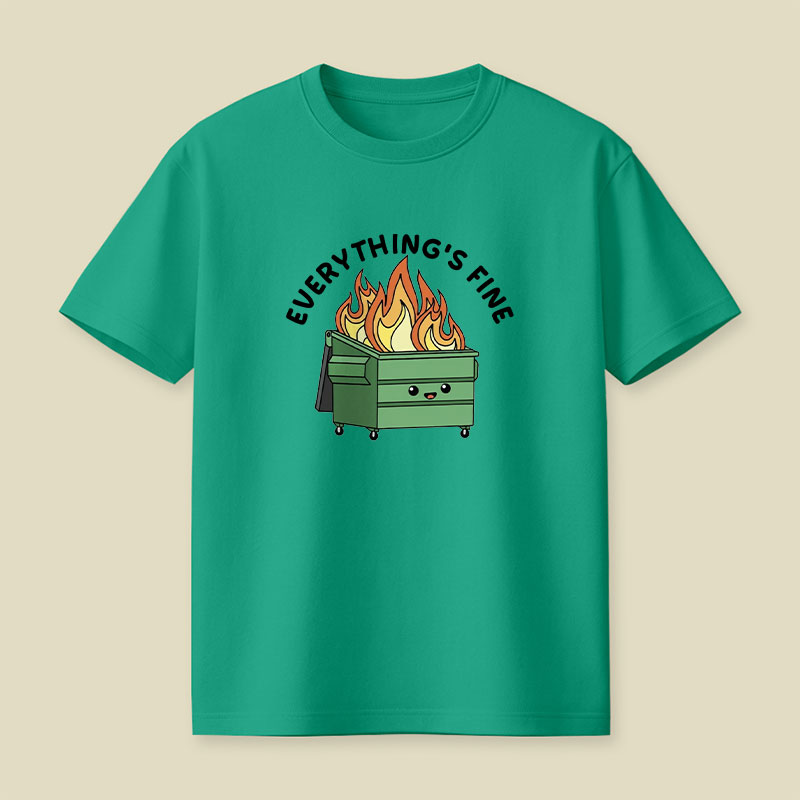 Funny Dumpster Fire Playful T-Shirt