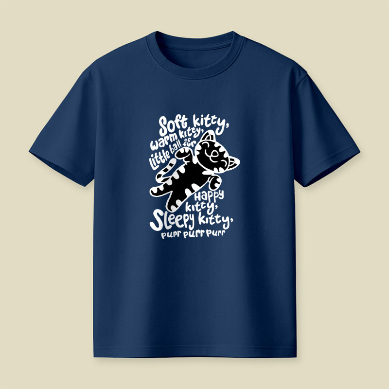 Soft Kitty Warm Kitty Little Ball Of Fur Playful T-Shirt