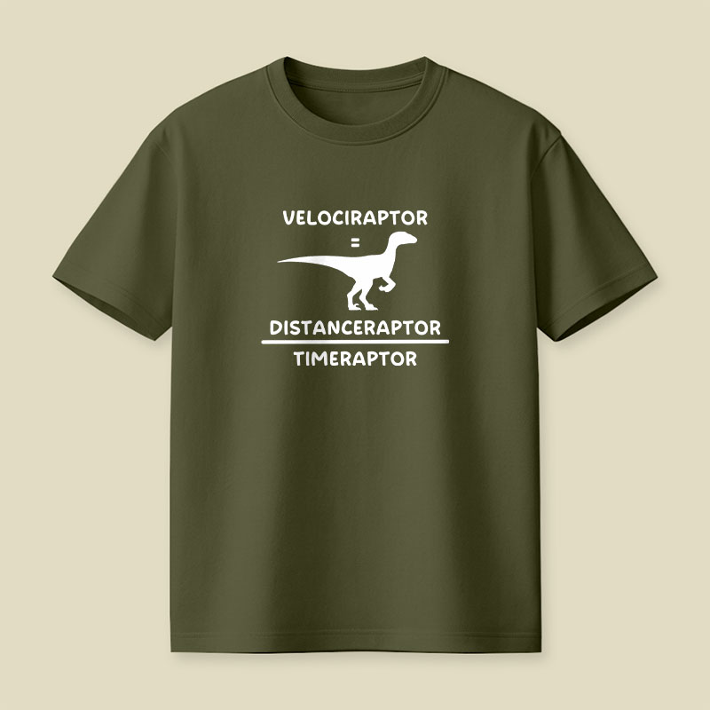 Velociraptor Equation Playful T-Shirt