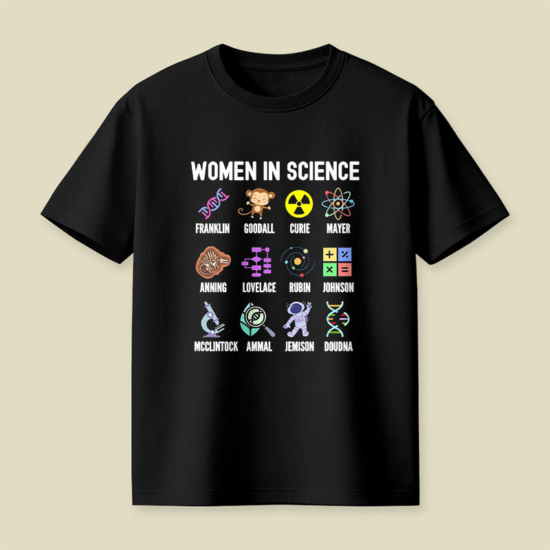 Women In Science Girls Empowerment Playful T-Shirt