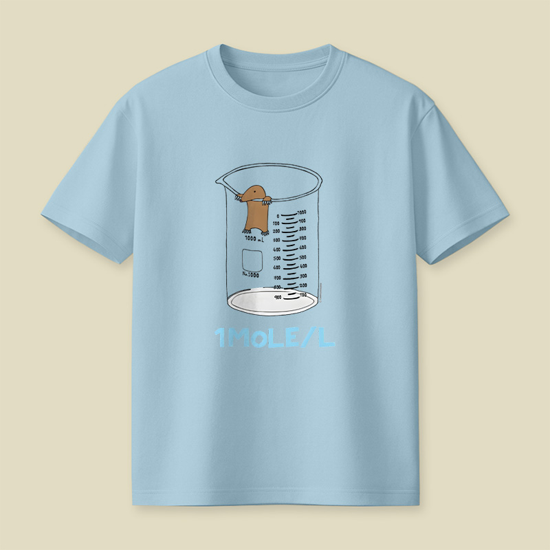 Chemistry 1 Mole Per Litre For Mole Or Avogadro Day Essential Playful T-Shirt