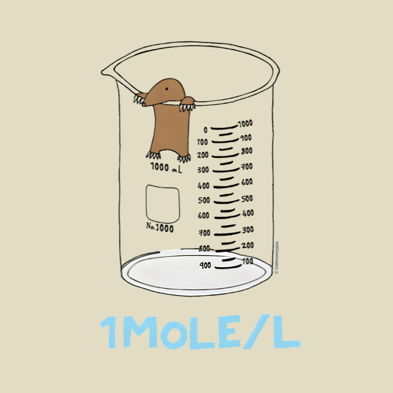 Chemistry 1 Mole Per Litre For Mole Or Avogadro Day Essential Playful T-Shirt