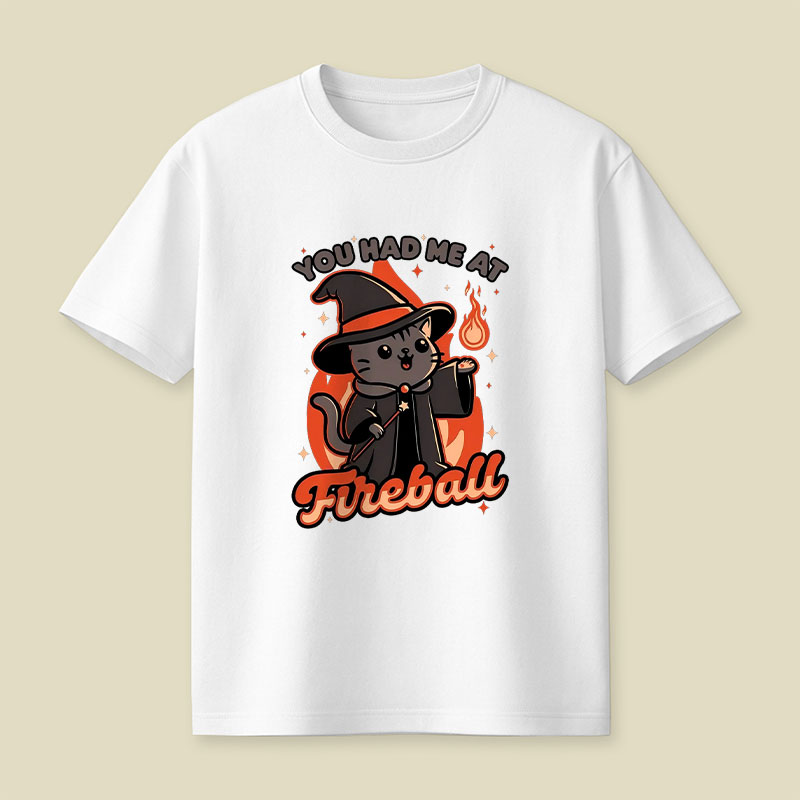 Magical Fireball Cat Playful T-Shirt