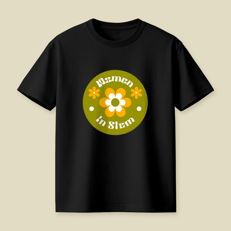 Women In Stem Groovy Playful T-Shirt