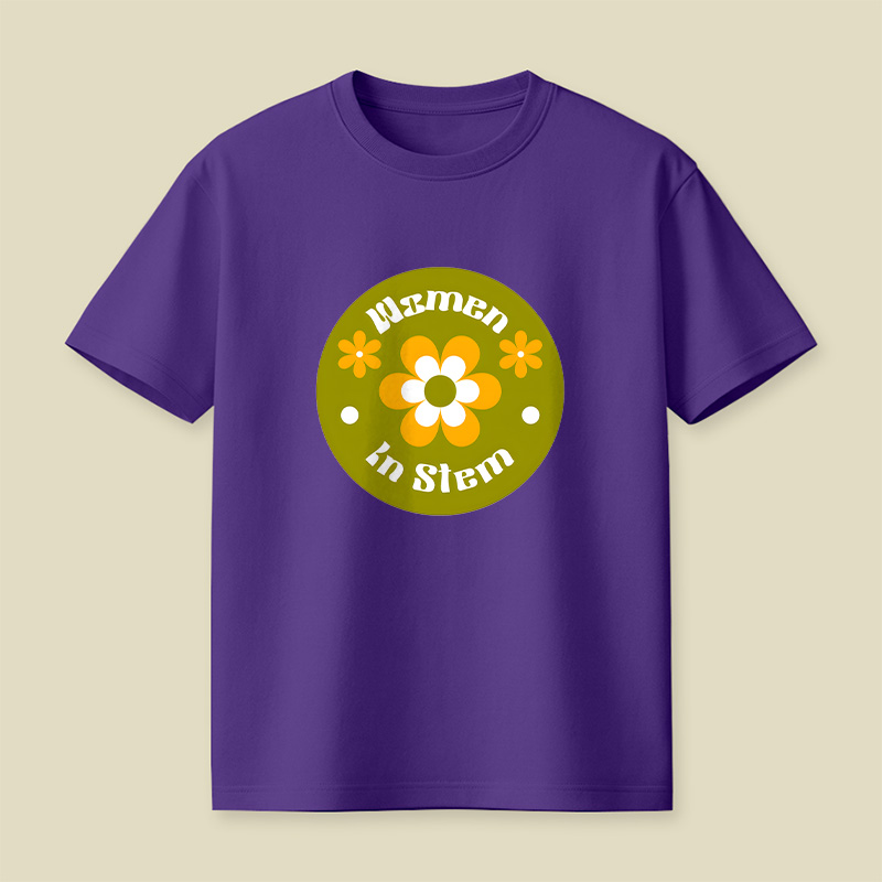Women In Stem Groovy Playful T-Shirt
