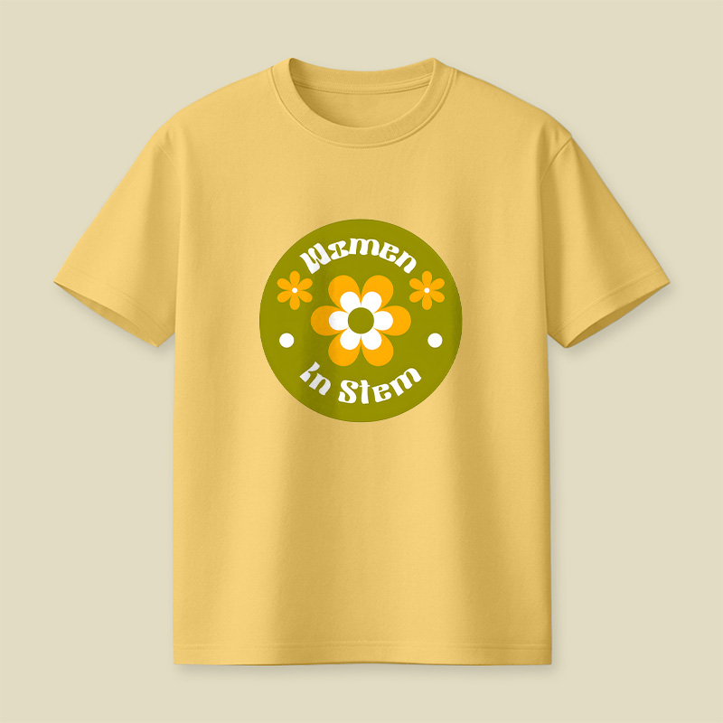 Women In Stem Groovy Playful T-Shirt