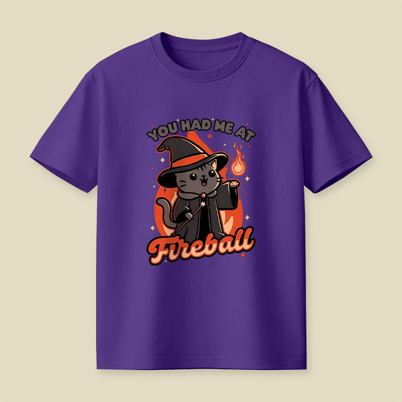 Magical Fireball Cat Playful T-Shirt