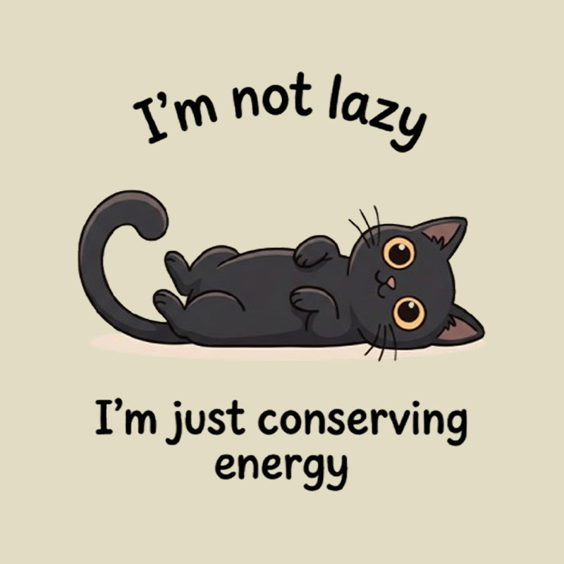 Conserving Energy Playful T-Shirt