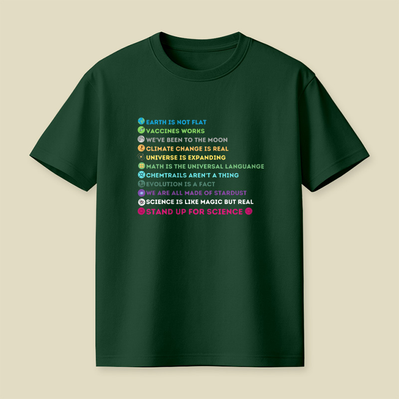 Stand Up For Science Facts Playful T-Shirt