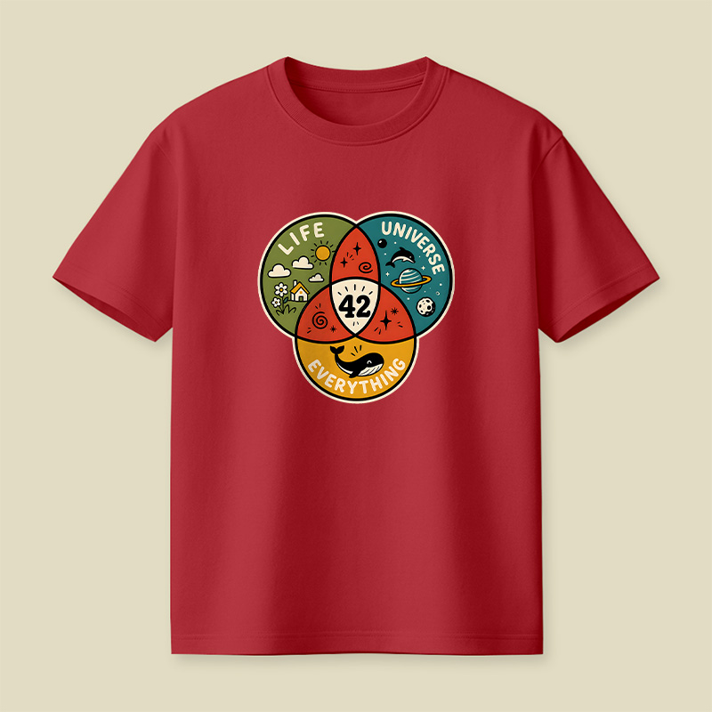 Life The Universe And Everything 42 Playful T-Shirt