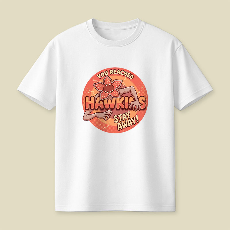 Stay Away from Hawkins Playful T-Shirt