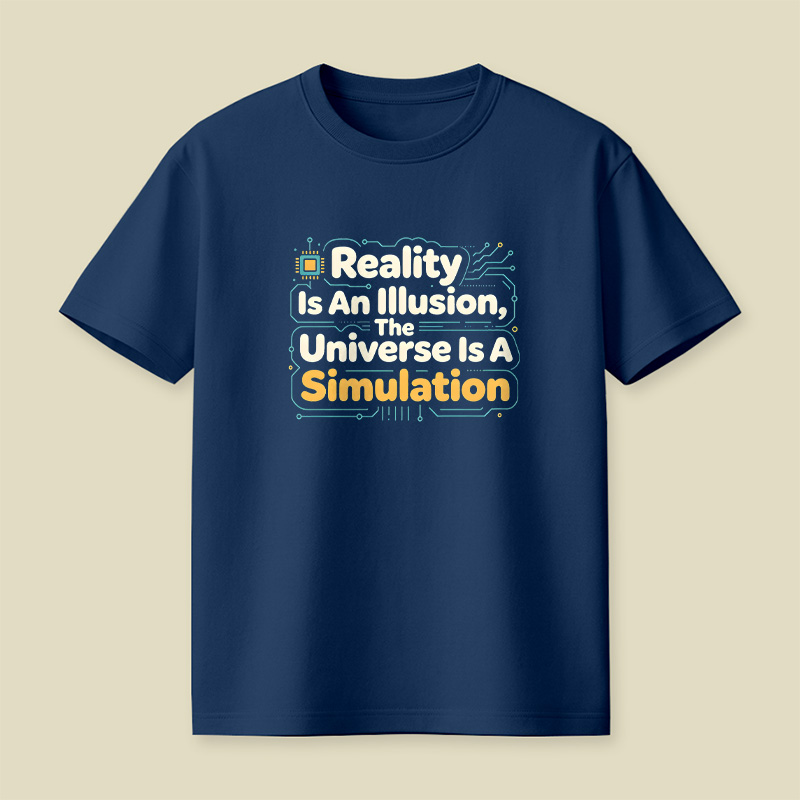 Reality Is An Illusion The Universe Is A Simulation Playful T-Shirt