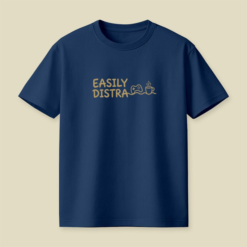 Easily Distracted By Games And Coffee Playful T-Shirt