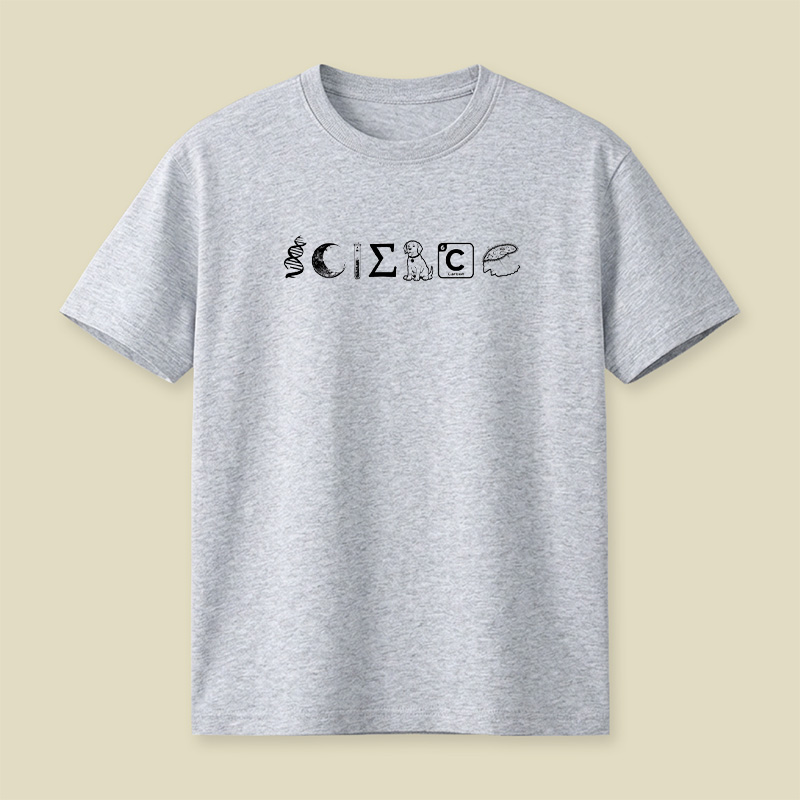Science Icons Playful T-Shirt