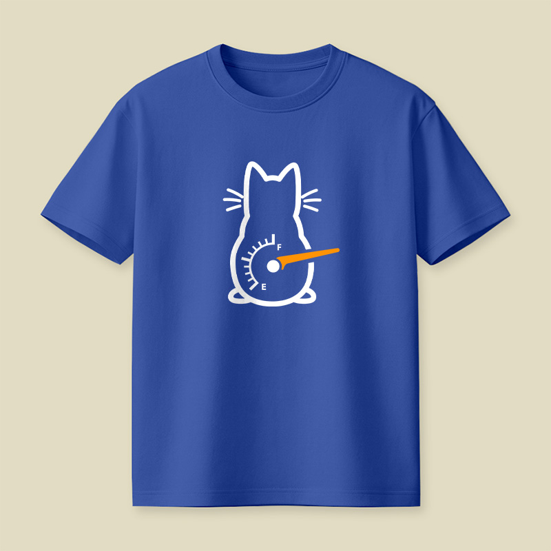 Cat Gauge Minimalist Playful T-Shirt