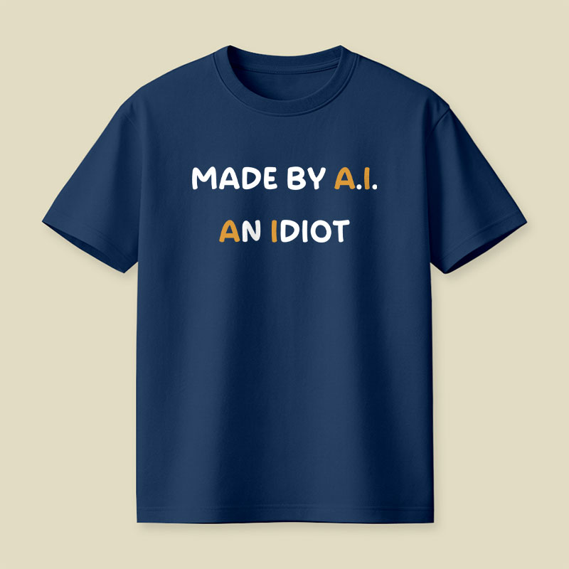 Made By AI An Idiot Playful T-Shirt